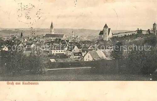 AK / Ansichtskarte Kaufbeuren Panorama mit Kirche und Schloss Kaufbeuren