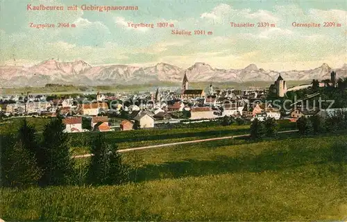 AK / Ansichtskarte Kaufbeuren mit Schloss und Kirche Kaufbeuren