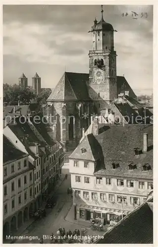 AK / Ansichtskarte Memmingen Blick auf Martinskirche Memmingen