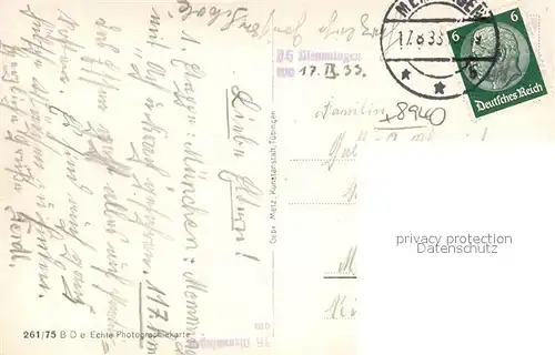 AK / Ansichtskarte Memmingen Blick auf Martinskirche Memmingen