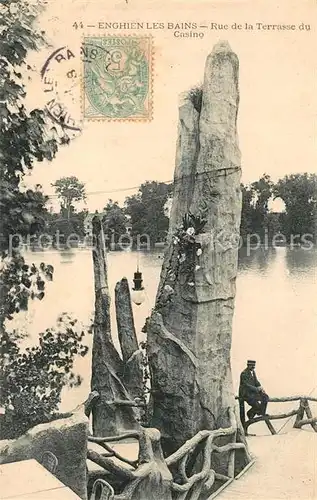 AK / Ansichtskarte Enghien les Bains Rue de la Terrasse du Casino Enghien les Bains