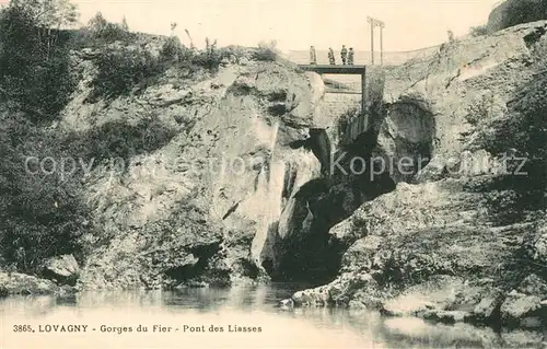 AK / Ansichtskarte Lovagny Gorges du Fier Pont des Liasses Lovagny