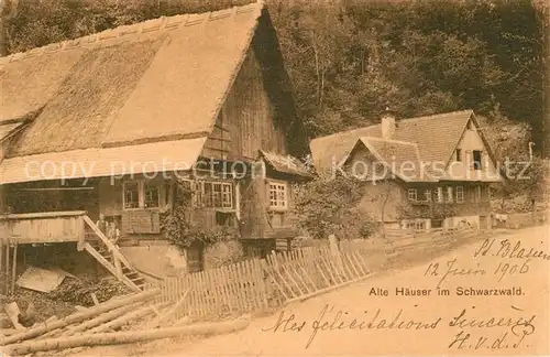 AK / Ansichtskarte St_Blasien Alte Haeuser im Schwarzwald St_Blasien