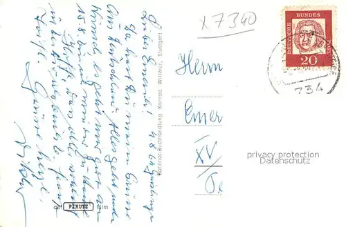 AK / Ansichtskarte Geislingen_Steige Kreuz Fachwerkhaus Panorama Geislingen_Steige