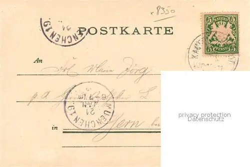 AK / Ansichtskarte Kaufbeuren mit Schloss und Kirche Kaufbeuren