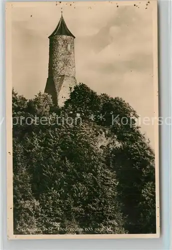 AK / Ansichtskarte Geislingen_Steige Oedenturm Geislingen_Steige
