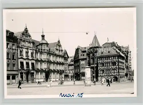 AK / Ansichtskarte Mainz_Rhein Liebfrauenplatz Altstadt Fachwerkhaeuser Mainz Rhein