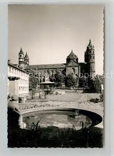 AK / Ansichtskarte Worms_Rhein Blick zum Dom Worms Rhein