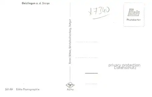 AK / Ansichtskarte Geislingen_Steige Panorama Schwaebische Alb Geislingen_Steige