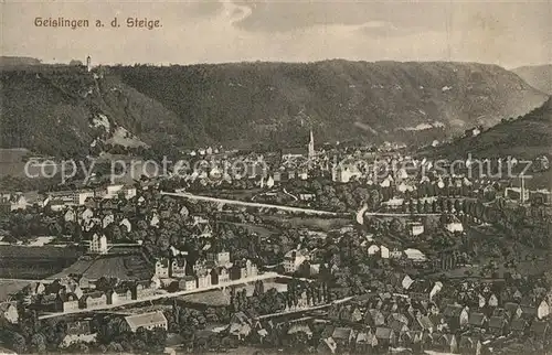AK / Ansichtskarte Geislingen_Steige Stadtpanorama oedenturm Schwaebische Alb Geislingen_Steige