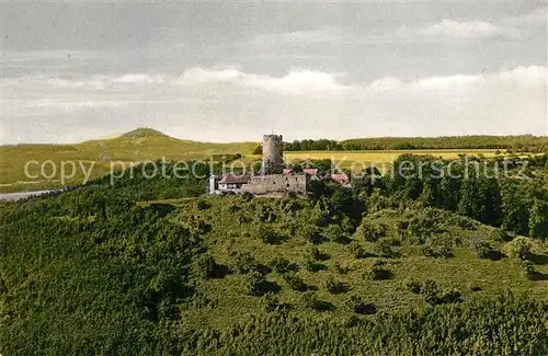 AK / Ansichtskarte Salach Burgruine Staufeneck Burggaststaette Fliegeraufnahme Salach