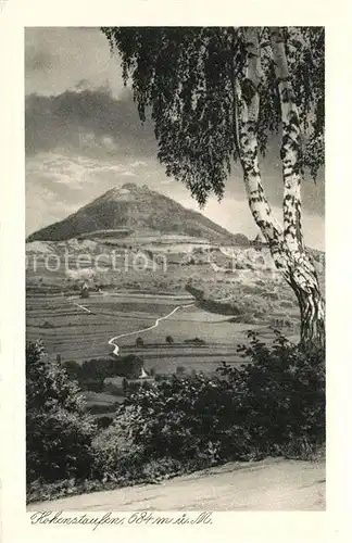 AK / Ansichtskarte Goeppingen Landschaftspanorama Hohenstaufen Birke Kupfertiefdruck Goeppingen