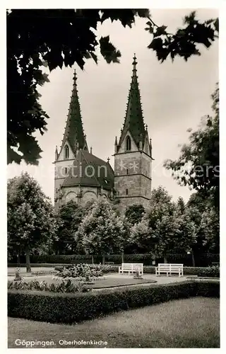 AK / Ansichtskarte Goeppingen Oberhofenkirche Park Goeppingen