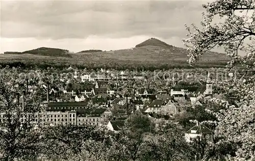AK / Ansichtskarte Goeppingen Stadtpanorama mit Blick zum Hohenstaufen Baumbluete Goeppingen