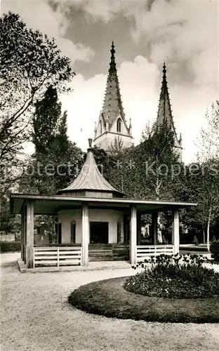 AK / Ansichtskarte Goeppingen Brunnenhaeuschen mit Oberhofenkirche Goeppingen
