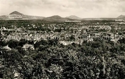 AK / Ansichtskarte Goeppingen Stadtpanorama mit Hohenstaufen Hohenrechberg Stuifen Goeppingen