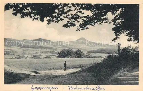 AK / Ansichtskarte Goeppingen Landschaftspanorama mit Blick zum Hohenstaufen Goeppingen
