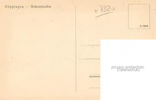 AK / Ansichtskarte Goeppingen Landschaftspanorama mit Blick zum Hohenstaufen Goeppingen