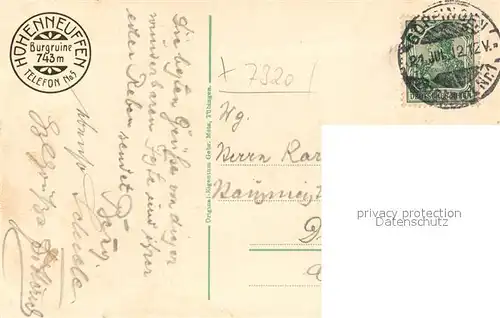 AK / Ansichtskarte Neuffen Burgruine Hohen Neuffen Neuffen