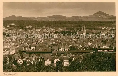 AK / Ansichtskarte Goeppingen Stadtpanorama mit Blick zum Hohenstaufen Goeppingen