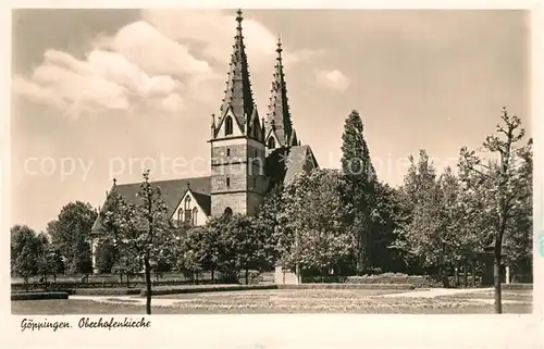 AK / Ansichtskarte Goeppingen Oberhofenkirche Goeppingen