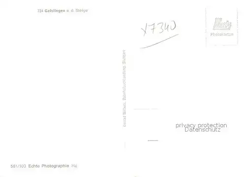 AK / Ansichtskarte Geislingen_Steige Blick ins Tal auf die Stadt mit oedenturm und Burgruine Helfenstein Geislingen_Steige