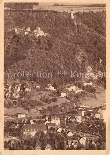 AK / Ansichtskarte Geislingen_Steige Blick ins Tal oedenturm Burgruine Helfenstein Geislingen_Steige