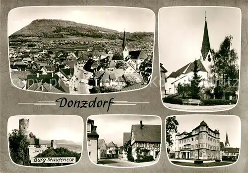 AK / Ansichtskarte Donzdorf Stadtpanorama Kirche Burg Staufeneck Bromsilber Donzdorf