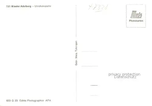 AK / Ansichtskarte Adelberg Kloster Ulrichskapelle Adelberg