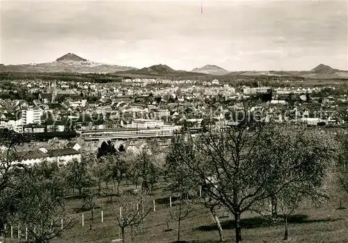 AK / Ansichtskarte Goeppingen Panorama mit den Kaiserbergen Hohenstaufen Hohenrechberg Stuifen Goeppingen