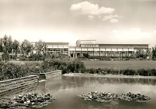 AK / Ansichtskarte Goeppingen Stadthalle Seerosenteich Goeppingen