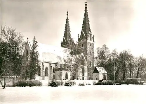 AK / Ansichtskarte Goeppingen Oberhofenkirche im Winter Goeppingen