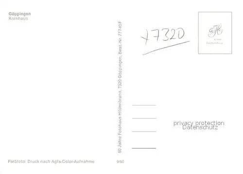 AK / Ansichtskarte Goeppingen Kornhaus Goeppingen