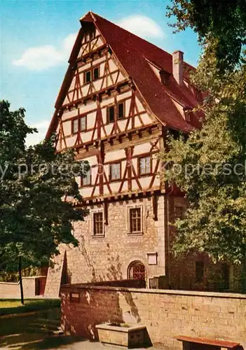 AK / Ansichtskarte Goeppingen Der Storchen Staedtisches Heimatmuseum Fachwerk Goeppingen