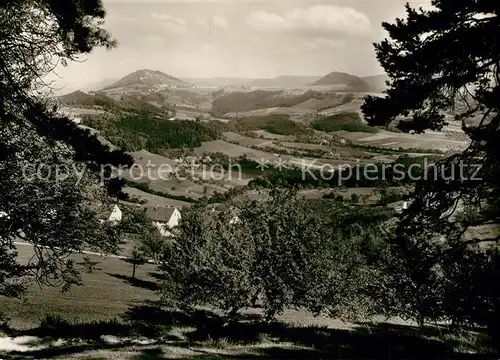 AK / Ansichtskarte Goeppingen Panorama Blick vom Hohenstaufen auf Rechberg und Stuifen Goeppingen