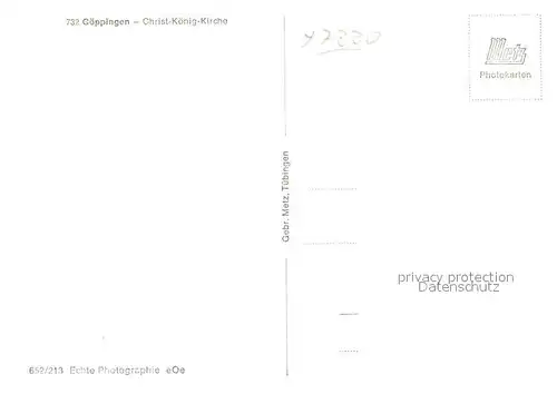 AK / Ansichtskarte Goeppingen Christ Koenig Kirche Goeppingen