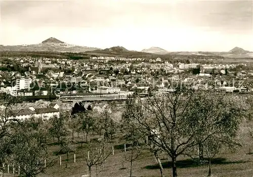 AK / Ansichtskarte Goeppingen Panorama mit den Kaiserbergen Hohenstaufen Hohenrechberg Stuifen Goeppingen