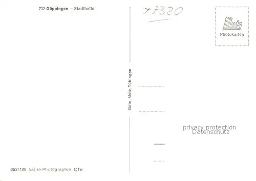 AK / Ansichtskarte Goeppingen Stadthalle Goeppingen