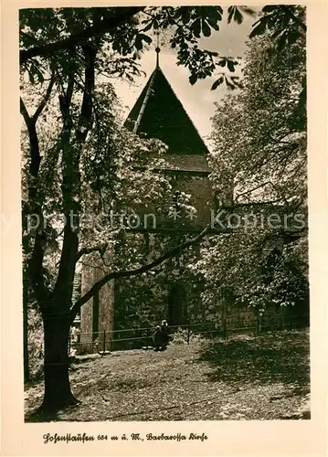 AK / Ansichtskarte Hohenstaufen Barbarossa Kirche Hohenstaufen