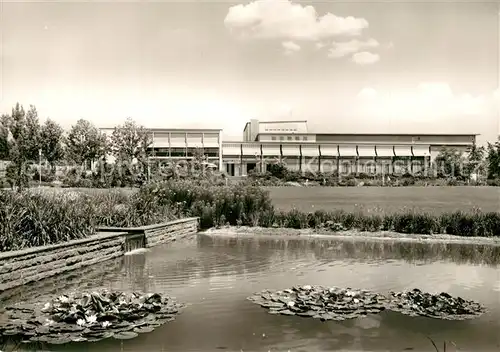 AK / Ansichtskarte Goeppingen Stadthalle Seerosenteich Goeppingen