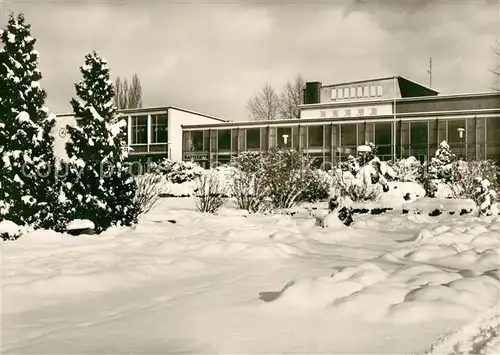 AK / Ansichtskarte Goeppingen Stadthalle im Winter Goeppingen