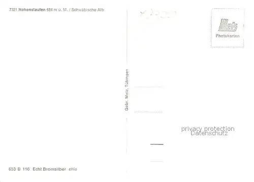 AK / Ansichtskarte Hohenstaufen Gedaechtnistafel Zum Gedaechtnis des Staufischen Kaisergeschlechtes Bromsilber Hohenstaufen