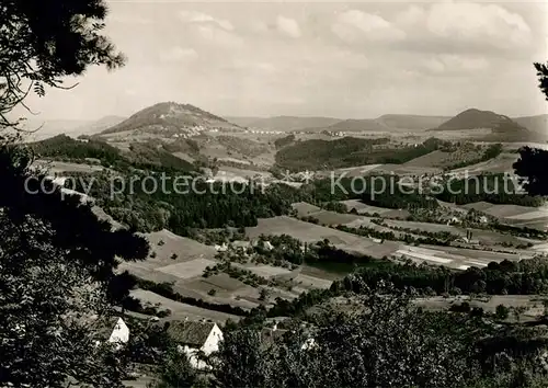 AK / Ansichtskarte Goeppingen Panorama Blick vom Hohenstaufen auf die Kaiserberge Hohenrechberg und Stuifen Goeppingen