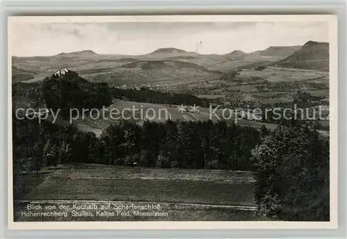 AK / Ansichtskarte Donzdorf Blick von der Kuchalb auf Scharfenschloss Hohenrechberg Stuifen Kaltes Feld Messelstein Donzdorf