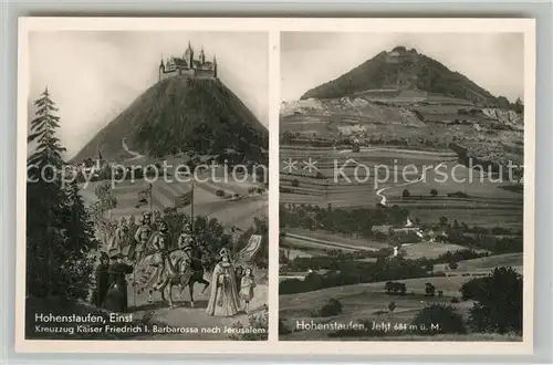 AK / Ansichtskarte Goeppingen Hohenstaufen Einst und Jetzt Goeppingen