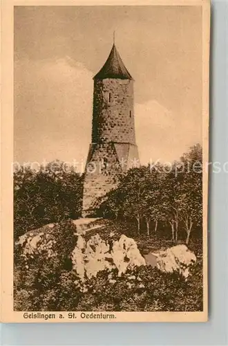 AK / Ansichtskarte Geislingen_Steige oedenturm Schwaebische Alb Geislingen_Steige