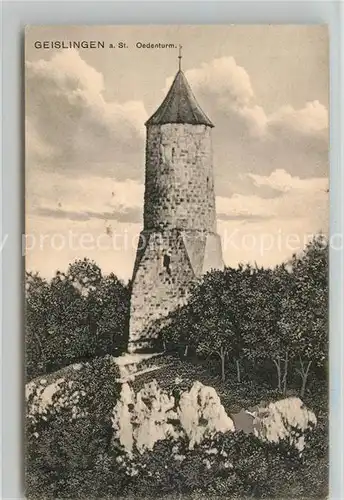 AK / Ansichtskarte Geislingen_Steige oedenturm Schwaebische Alb Geislingen_Steige