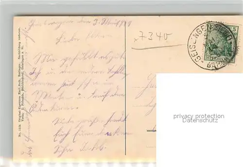 AK / Ansichtskarte Geislingen_Steige oedenturm Schwaebische Alb Geislingen_Steige