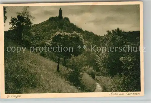 AK / Ansichtskarte Geislingen_Steige Partie am oedenturm Schwaebische Alb Geislingen_Steige