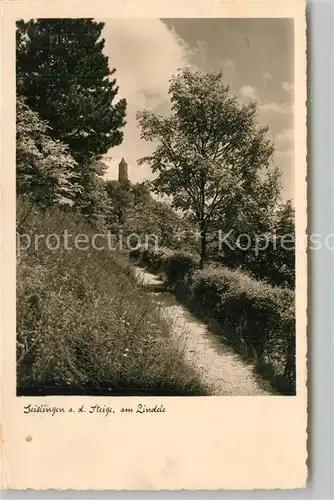 AK / Ansichtskarte Geislingen_Steige Partie am Lindele mit oedenturm Schwaebische Alb Geislingen_Steige